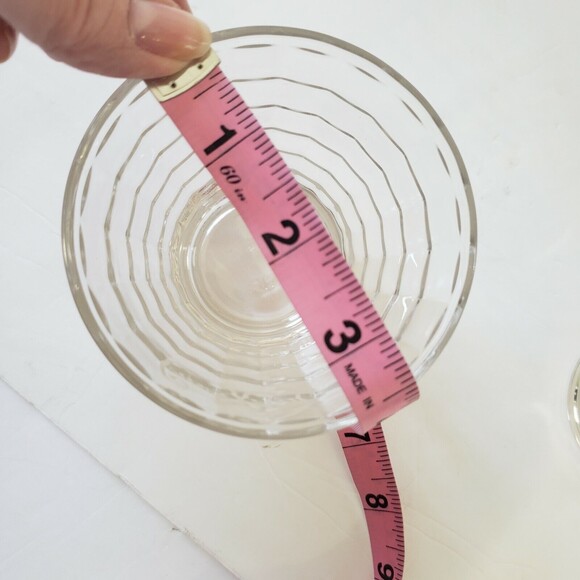 Crown Royal Whiskey Glass Low Ball Rocks Round Bottom Glass Etched Logo Set of 2 - Picture 4 of 6